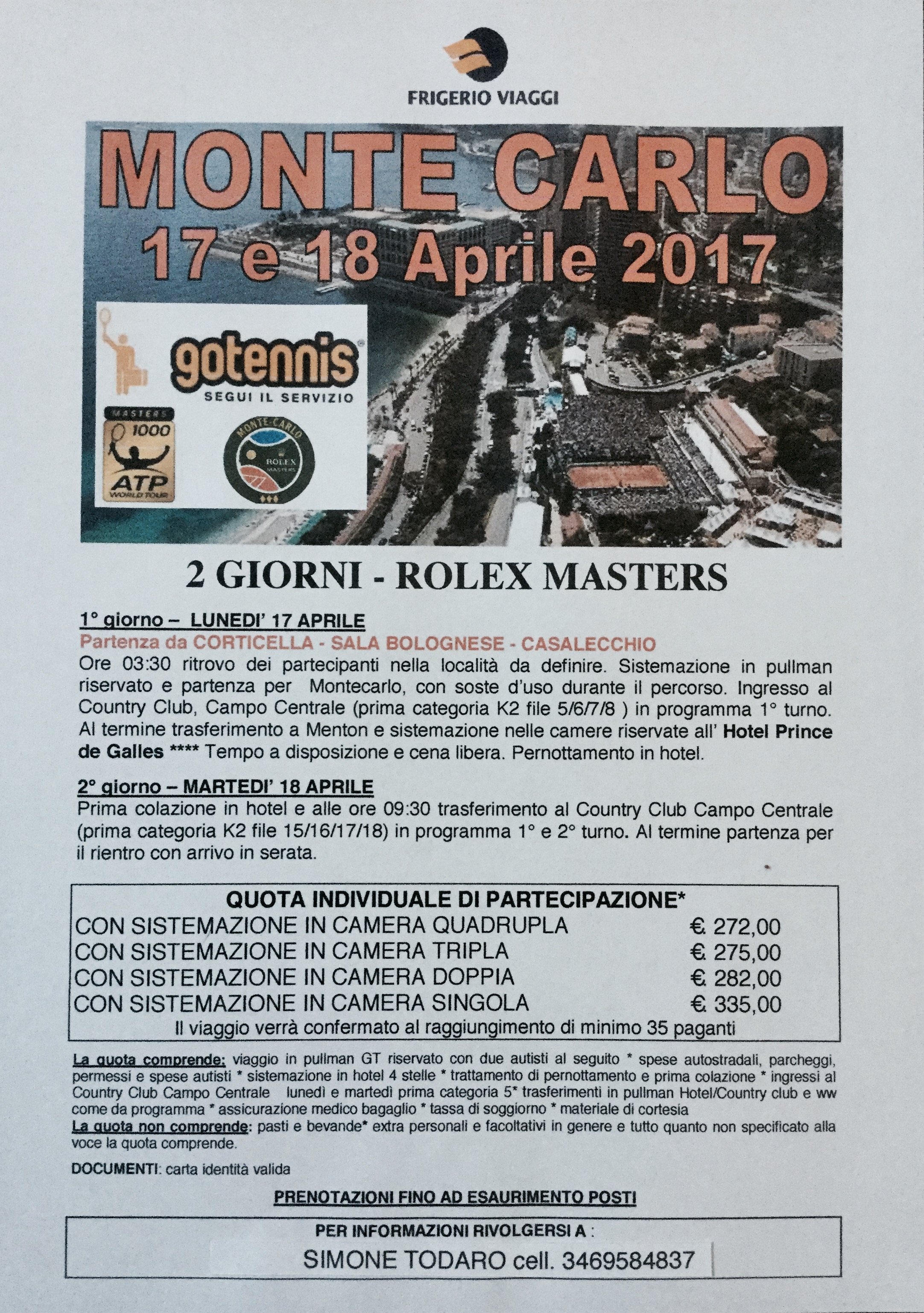Monte-Carlo Rolex Master 17-18 aprile 2017